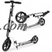 EXOOTER M1850BB 6XL Adult Kick Scooter With Front Shocks And 240mm/180mm Black Wheels In Black Finish.   